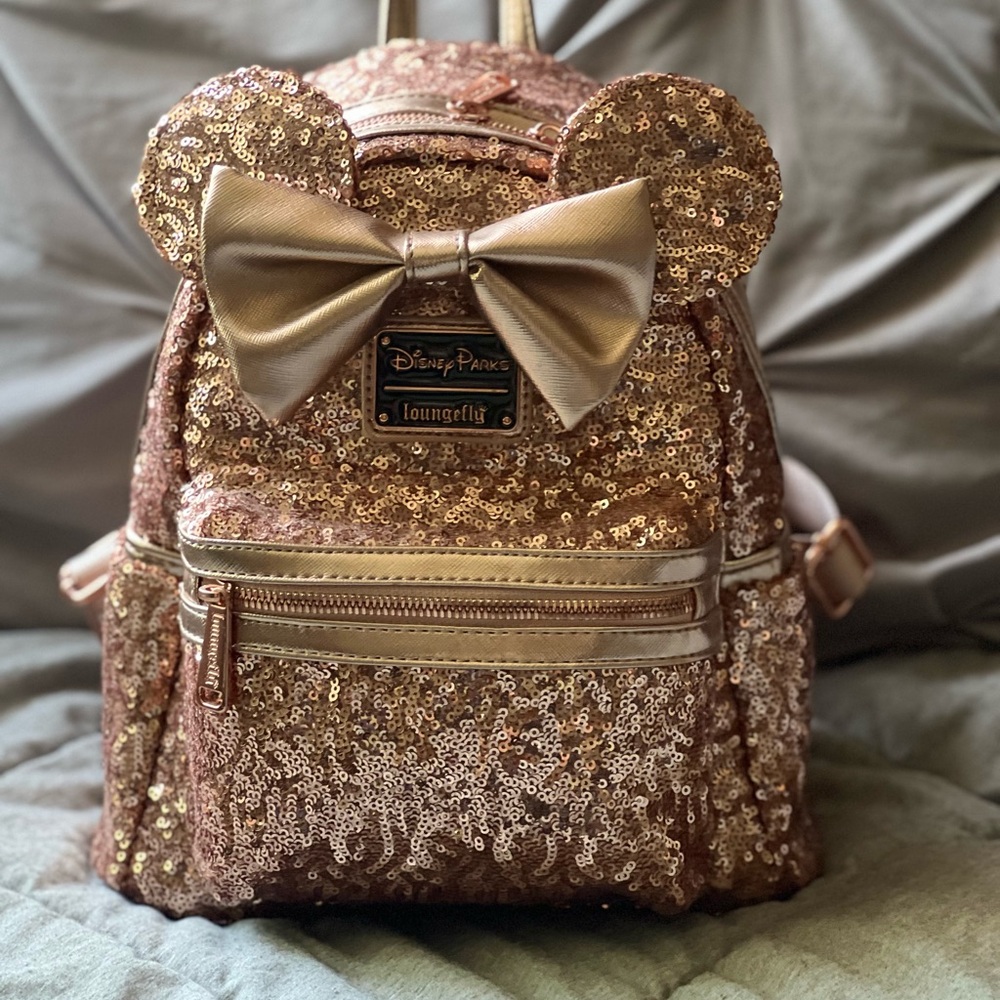 Loungefly Gold Sequin Backpack
